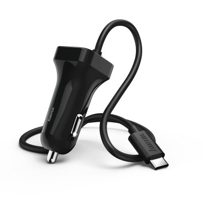 HAMA Chargeur pour voiture, USB Type-C, 2,4 A, noir - Neuf