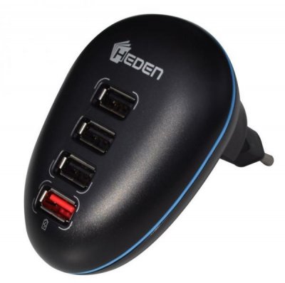 HEDEN Chargeur Prise Murale Avec 4 Ports Usb Dont 1 Super-rapide