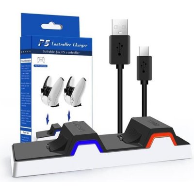 PHONILLICO Chargeur Rapide pour Manette PS5 - Station 2 Ports Type C