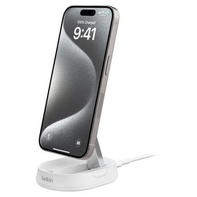 BELKIN Chargeur sans fil Qi2 (15 W) pliable -  BoostCharge Pro - Blanc