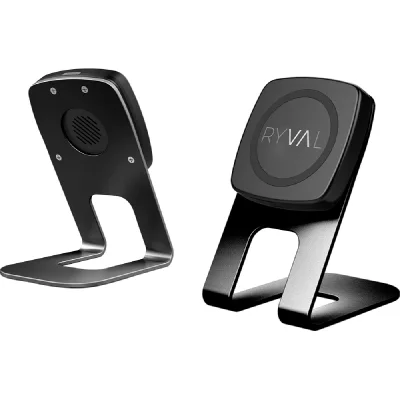 RYVAL Chargeur Sans Fil Smartphone Induction Qi Support Bureau Magn&eacute;tique - Noir
