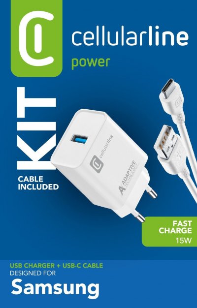 CELLULARLINE Chargeur Secteur Achsmkit 15 Wtycw 