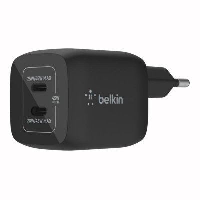 BELKIN Chargeur secteur  45W USB-C pour Samsung et Apple Noir