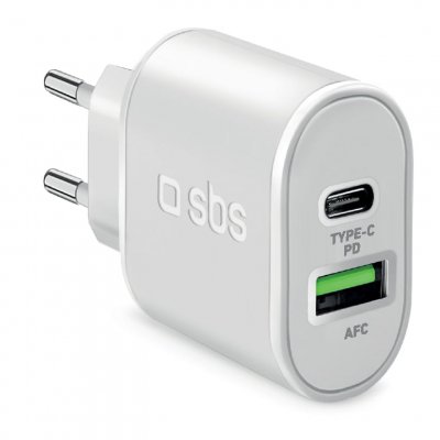 SBS Chargeur secteur Chargeur Power Delivery 20 W 2 sorties