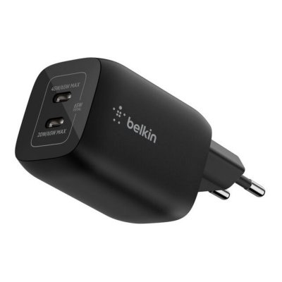 BELKIN Chargeur secteur double port USB-C -  - 65 W - Nintendo Switch 2 - Noir