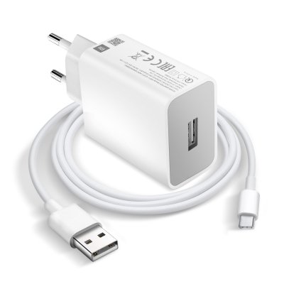 XIAOMI Chargeur secteur usb 18w mdy-10-ef avec c&acirc;ble usb-c b91175c0027036 blanc