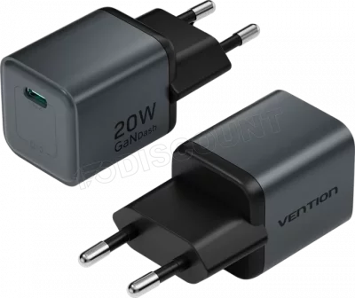 VENTION Chargeur secteur  USB-C 20W (Noir) #6POURCENT