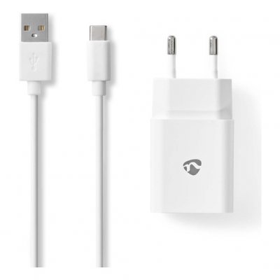 NEDIS Chargeur secteur WCHAC242AWT Chargeur Blanc mural USB-C