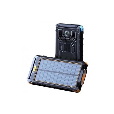 ME Chargeur solaire - Non sp&eacute;cifi&eacute; - 80000 mAh - &Eacute;tanche - USB double - Lumi&egrave;re LED