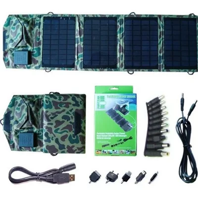 ECO MIRACLE Chargeur Solaire Universel 14 Watts et Contr&ocirc;leur de Tension
