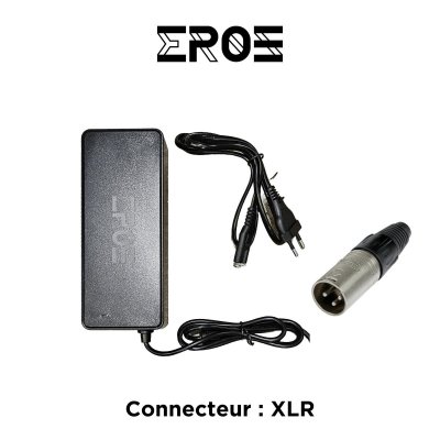 EROZ Chargeur universel trottinette &eacute;lectrique batterie 36v, connecteur xlr