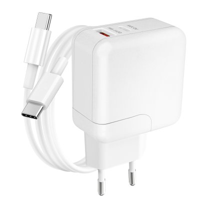 LINQ Chargeur USB Quick Charge 18W et USB-C Power Delivery 30W avec C&acirc;ble type C Blanc