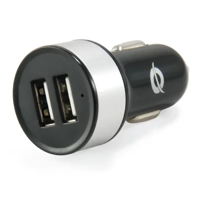 DIGITAL DATA COMMUNICATIONS Chargeur Voiture Universel Conceptronic 2XUSB(5V) - 10.5W - 12/24V - Couleur Noir