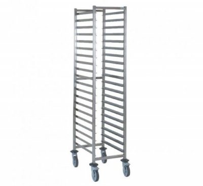 MATERIEL CH PRO Chariot &agrave; glissi&egrave;res GN 1/1 20 niveaux Tournus - Inox