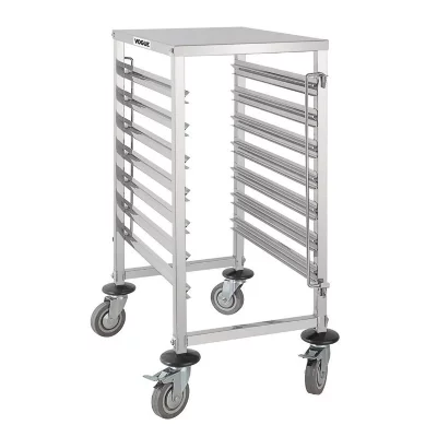 VOGUE Chariot &agrave; Glissi&egrave;res GN 7 Niveaux -  - Acier inoxydable