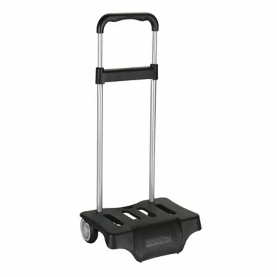 AUCUNE Chariot &agrave; roulettes Noir pour sac &agrave; dos