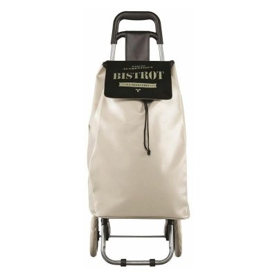 AC DECO Chariot de courses Bistrot - Beige - Poussette de march&eacute; 50 L