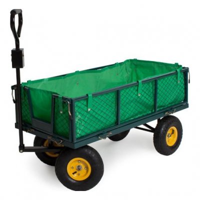 VARAN MOTORS Chariot de jardin, remorque &agrave; main, avec b&acirc;che