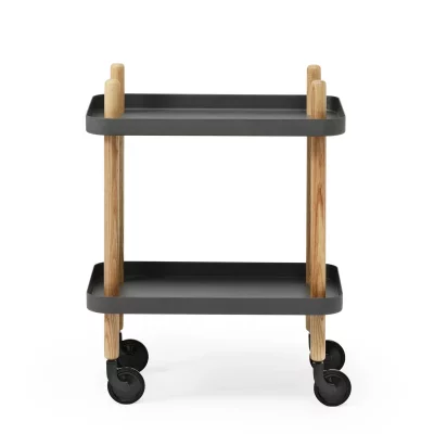 Chariot de service Block Table - gris fonc&eacute; Gris Normann Copenhagen