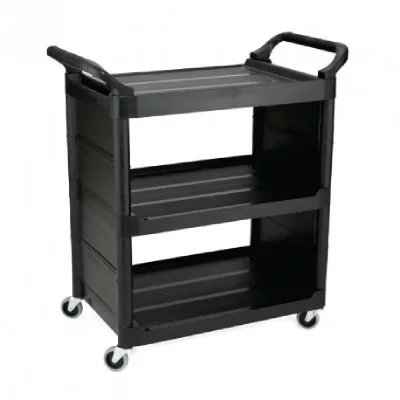 RUBBERMAID Chariot de service ex&eacute;cutif noir 