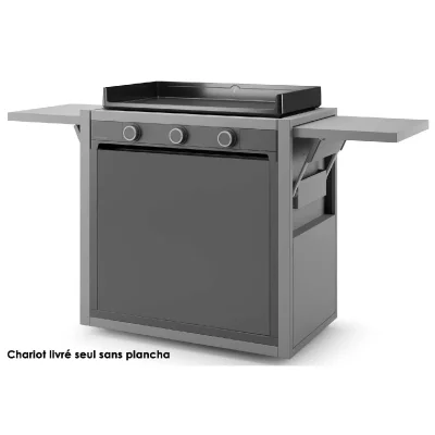 FORGE ADOUR Chariot ferm&eacute; pour plancha  MODERN 75 Acier 