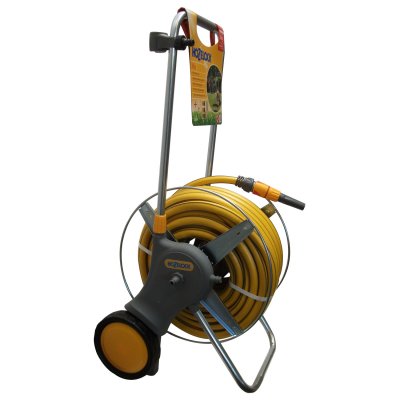 HOZELOCK Chariot m&eacute;tal sur roues &eacute;quip&eacute; - &Oslash;19mm