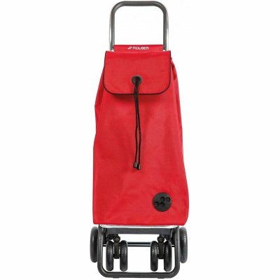 ROLSER Chariot pliable 4 roues avec 2 roues directionnelles rouge 43 L