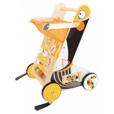 SMALL FOOT Chariot trotteur pour marche et motricit&eacute; foot- babytoys