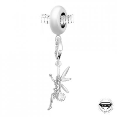 SO CHARM BIJOUX Charm perle F&eacute;e orn&eacute; de cristaux Swarovski par SC Crystal Paris&reg;