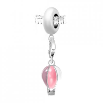 SO CHARM BIJOUX Charm perle montgolfi&egrave;re par SC Crystal Paris&reg;