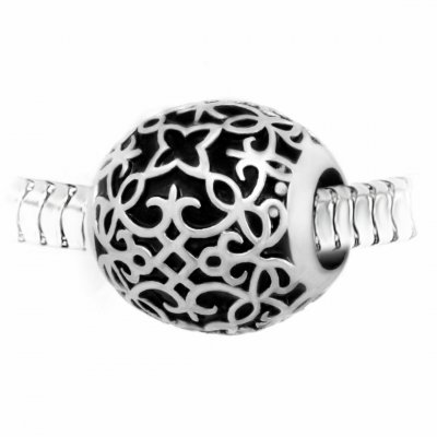 SO CHARM BIJOUX Charm perle ornemental acier par SC Crystal BEA0061