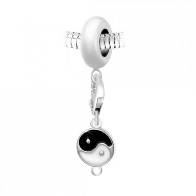 SO CHARM BIJOUX Charm perle Ying et Yang par SC Crystal Paris&reg;
