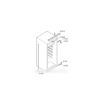 BOSCH Charni&egrave;re inferieure pour r&eacute;frig&eacute;rateur  b/s/h