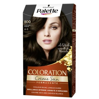 SCHWARZKOPF Ch&acirc;tain, cr&egrave;me colorante durable, masque soin &agrave; l'huile d'abricot