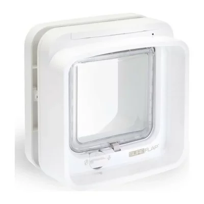 SUREFLAP Chati&egrave;re &agrave; puce &eacute;lectronique  DualScan - chati&egrave;re blanche