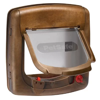 PETSAFE Chati&egrave;re magn&eacute;tique 4 voies Deluxe 420 Marron 5006  Brun