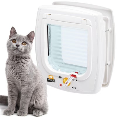 FERPLAST Chati&egrave;re magn&eacute;tique pour chats  Swing 7 Blanche