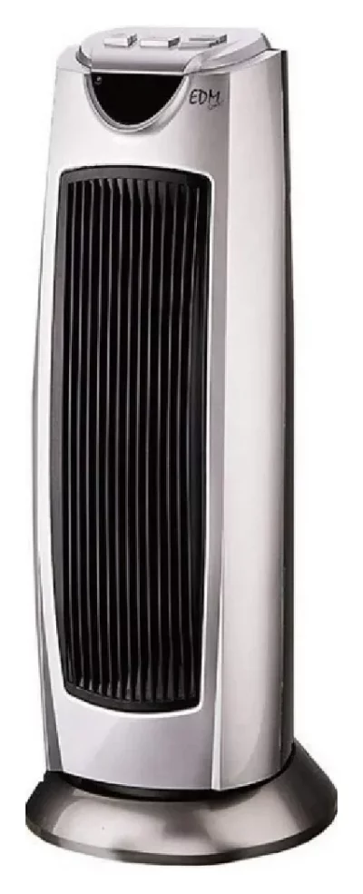 EDM Chauffage C&eacute;ramique &Eacute;lectrique  Oscillant Gris 1000-2000 W