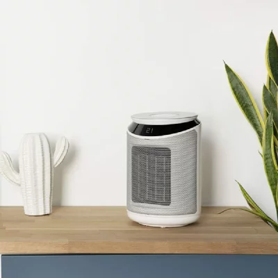 CECOTEC Chauffage en c&eacute;ramique avec 3 modes de fonctionnement et minuterie 2000w blanc noir