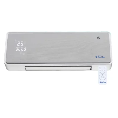 PURLINE Chauffage soufflant 2000 W fa&ccedil;ade en verre  Gris