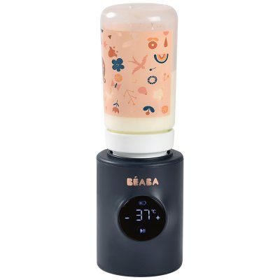 BEABA Chauffe-biberon nomad milk night blue + 3 adaptateurs