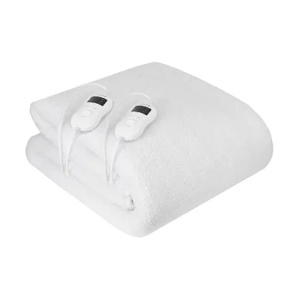 CAMRY Chauffe-lit &eacute;lectrique 160x180cm 8 temp&eacute;rature minuteur Lavable 170W,, CR 7421, 170, Blanc
