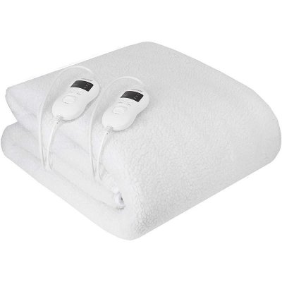 CAMRY Chauffe-lit &eacute;lectrique 160x180cm 8 temp&eacute;rature minuteur Lavable 170W,, CR 7421, 170, Blanc