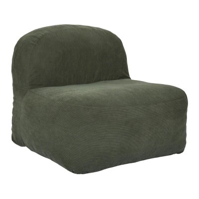 ALTOBUY Chauffeuse lounge en mousse et tissu velours vert - GRANT -