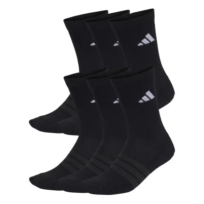 ADIDAS Chaussettes  classiques Cushioned noir blanc (6 paires) - S