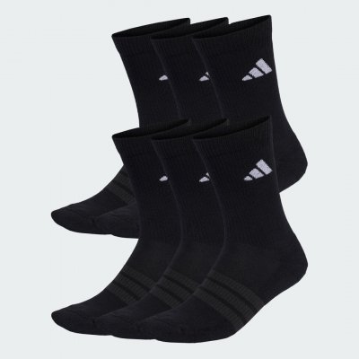 ADIDAS Chaussettes  classiques Cushioned noir blanc (6 paires) - XXL