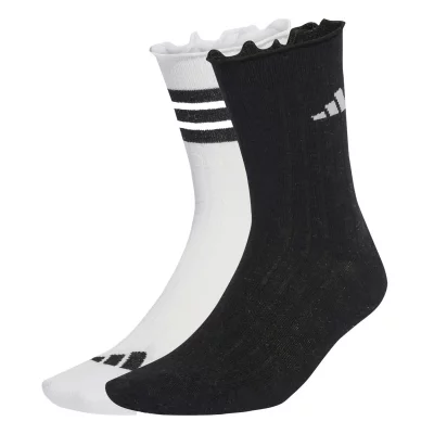 ADIDAS Chaussettes  Glow blanc noir gris (2 paires) - XS