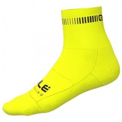 ALE Chaussettes Al&eacute; Logo Qskin - S Fluro Yellow/Black Chaussettes