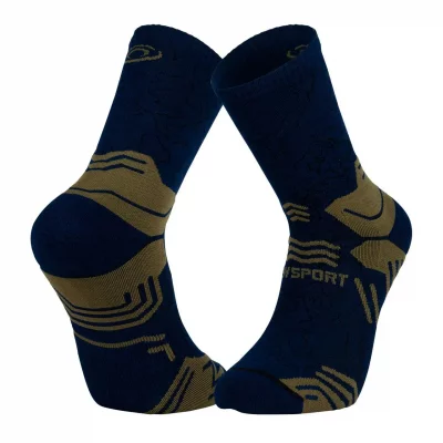 BV SPORT Chaussettes  trek gr haute lyocell bleu kaki