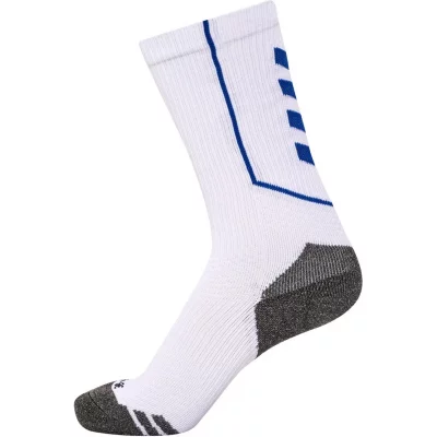 HUMMEL Chaussettes de sports  hmlPRO Training Socks Low Blanc / Bleu